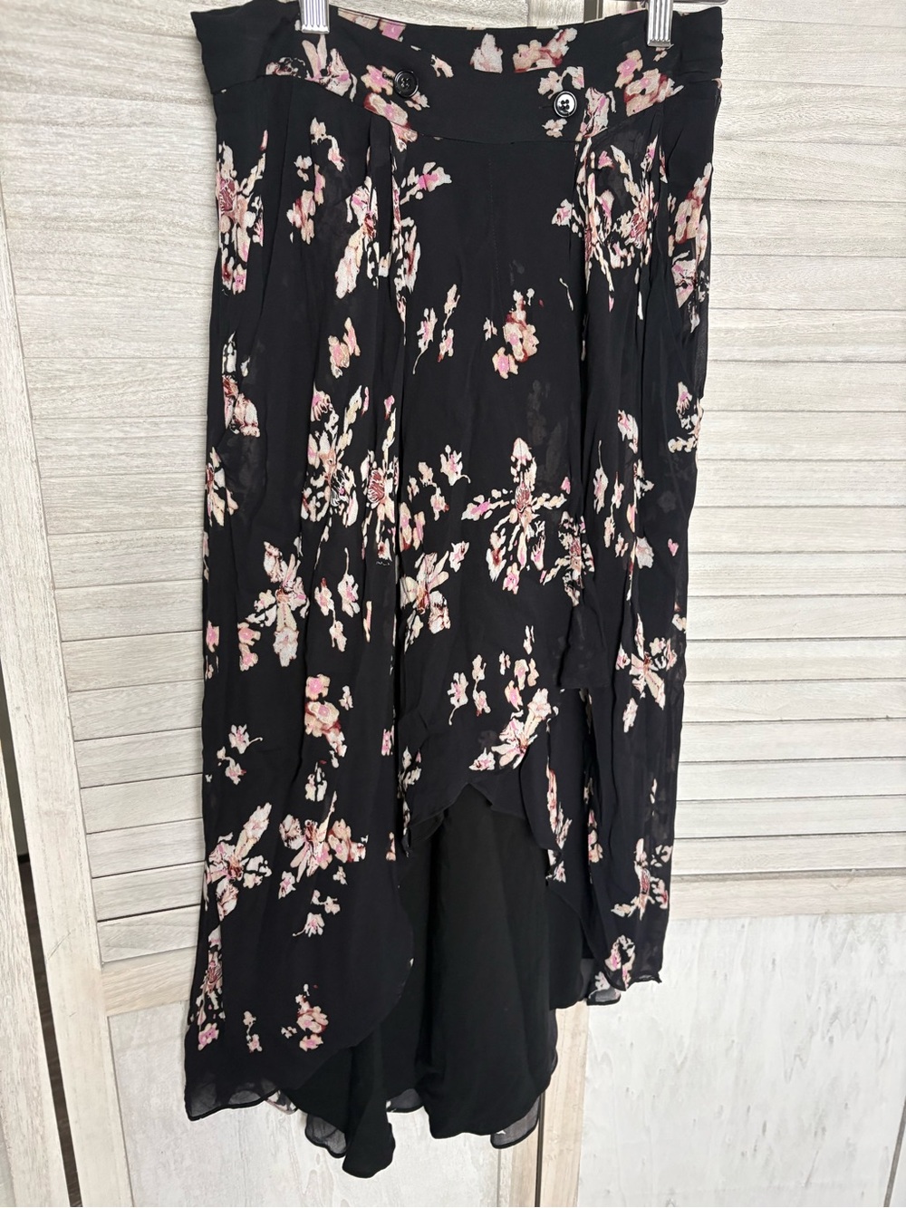 IRO PARIS HIGH LOW FLORAL SKIRT sz36